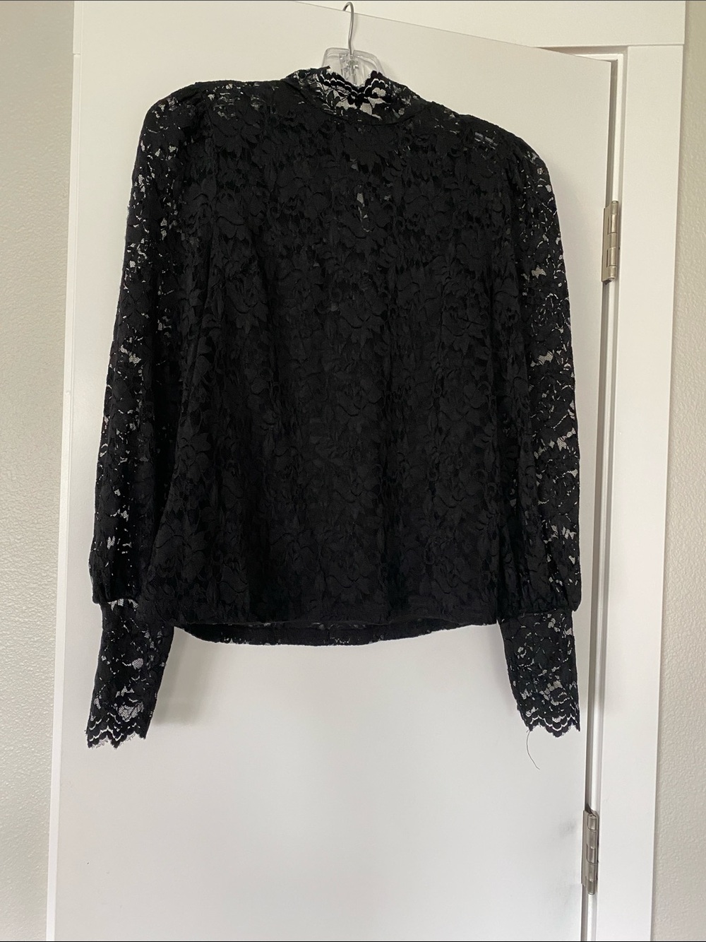 Vici Lace Long Sleeve High Neck Camisole Blouse NWOT S